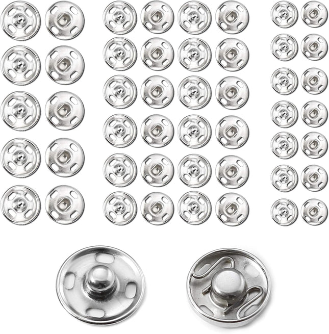 Snaps Buttons for Sewing Leather Snaps Button Press Sewing Tools Fastener Tools for Clothes (106 Sets 3
