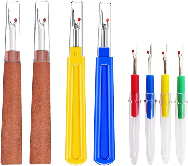 Seam Ripper 8pcs Thread Cutter Stitch Remover Small and Large Thread Remover Stitch Eraser Tag Ripper for