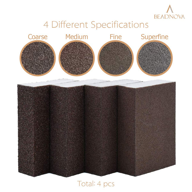 Sanding Sponge Sand Block Coarse/Medium/Fine/Superfine Assorted Dry Wet Sanding Blocks for Wood Wall Home – product detail