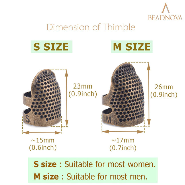 Thimbles for Hand Sewing Thimble Finger Protectors for Sewing Accessories and Tools Thimbles for – product detail