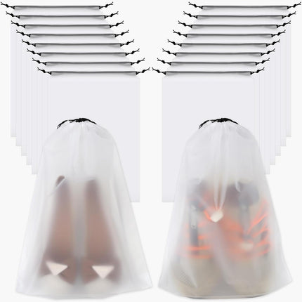 18 Pack Shoe Bags - 11.8in x 15.7in, Storage Bags for Packing, Travel Essentials for Men and Women