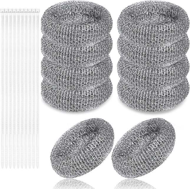 Lint Traps for Washing Machine Hose Stainless Steel Washing Machine Drain Lint Trap 10PCS Lint