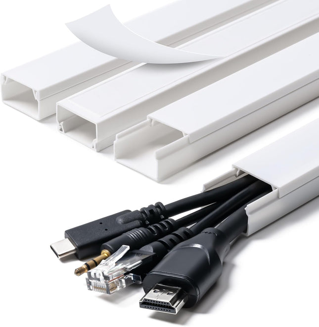 Cord Hider 58in Cable Hider Cord Covers for Wires on Wall Paintable Cable Cover Raceway V1258-DP02-D-337