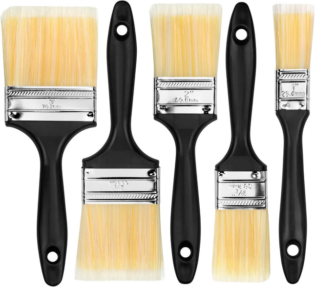 Paint Brush Set (5 Pieces) Set of 5 Multi-Sized Brushes Professional Quality Painting Tool Kit One Set of – product detail