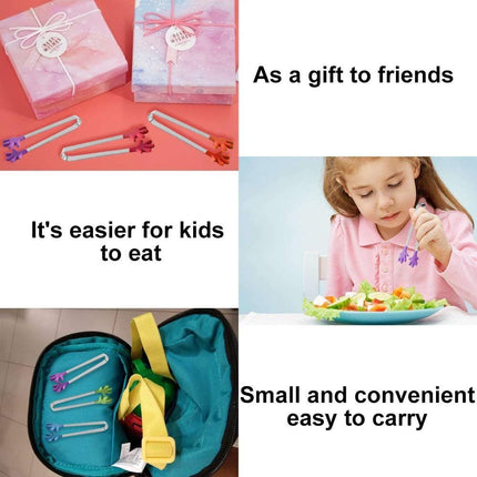 8PCS Silicone Mini Tongs, 5Inch Hand Shape Food Tongs, Colourful Small Kids Tongs for Serving Food, Ice Cube, fruits, Sugar, Barbecue by  (Palm sharp)