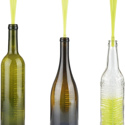 16 inch Long Bottle Brush Cleaner for Washing Wine/Beer/Sport Well/Thermos/Glass, Hummingbird Feeder and Long Narrow Neck Sport Bottles
