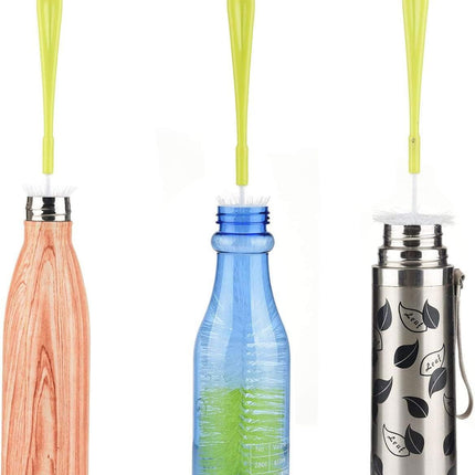 16 inch Long Bottle Brush Cleaner for Washing Wine/Beer/Sport Well/Thermos/Glass, Hummingbird Feeder and Long Narrow Neck Sport Bottles