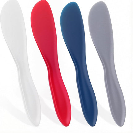4Pack Plastic Butter Spreader Knife, 6.96X1.37'' Multi Purpose Butter Knifves Spreader, Butter Cheese Spreader Frosting Knives, Plastic Multi Purpose Buttering Knife-cutter for Butter, Jelly, Cream Cheese and Nut Butter ﻿