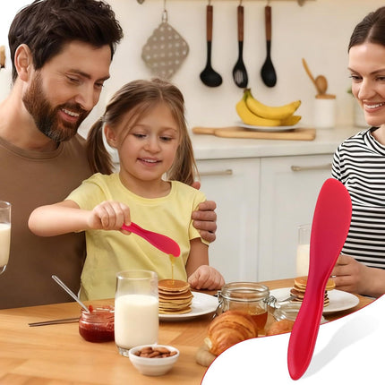 4Pack Plastic Butter Spreader Knife, 6.96X1.37'' Multi Purpose Butter Knifves Spreader, Butter Cheese Spreader Frosting Knives, Plastic Multi Purpose Buttering Knife-cutter for Butter, Jelly, Cream Cheese and Nut Butter ﻿