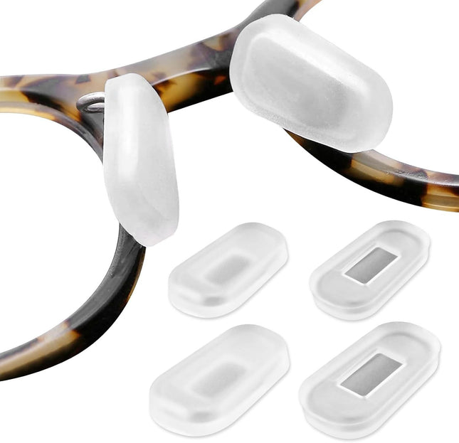 12PCS Soft Eyeglass Nose Pads Cover Silicone Eyeglass Nose Pads Glasses Repair Kit 3.35x0.67