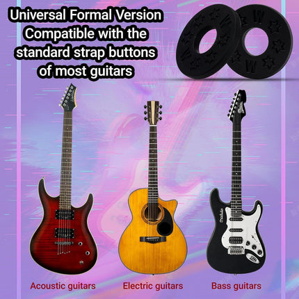12Pair Rubber Strap Locks For Guitar, 0.98'' Guitar Strap Blocks/Silicone Strap Locks Guitar, Blocks Guitar Locks Strap Protector, Premium Silicone Safety Lockings, Acoustic Guitar Strap Adapter