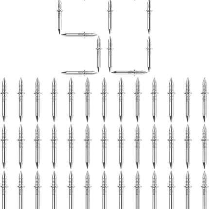 Double Headed Skirting Nails, 50PCS Invisible Seamless Baseboard Screws, Solid Wood Baseboard Double-Headed Nails, Double Sided Nails for Wood, Skirting Line Without Marks Nail for Solid Wood Trim