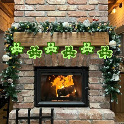 20Pcs Wooden Shamrock Ornaments to Paint, 3.2 Inch St. Patrick's Day Unfinished Wood Shamrock Cutouts, DIY Blank Luck Clover Shape Hanging Ornaments Ropes with for Crafts Tree Home Decor