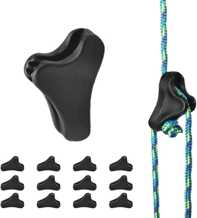 CooBigo 12Pack Ultralight Guyline Tensioners Tent Guyline Cord Rope Adjuster for Outdoor Camping Hiking