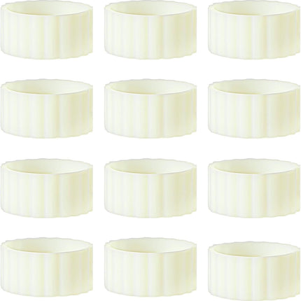 12PCS Rubber Candle Grippers, Silicone Candle Hugger, Candles Grips Inserts for Taper Candles Base Accessories Bougie Upright and in Place for Taper Bougie Cups