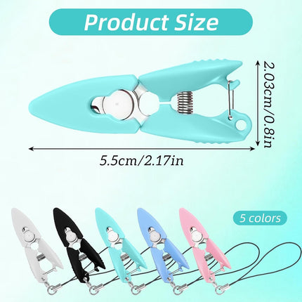 5 Pcs Mini Scissors with Cover, Portable Travel Scissors, Tiny Sewing Scissor, Multifunctional Micro Snips for Sewing, Crafts, and Yarn