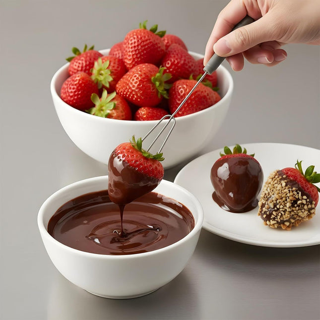 3PCS Chocolate Dipping Tools Stainless Steel Candy Dipping Tools Set Chocolate Dip Fork Baking – product detail