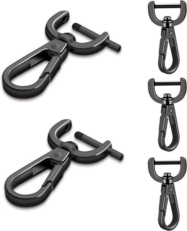 CooBigo 4Pack 5/8 Inch Detachable Snap Hook Swivel Clasp Metal Swivel Lobster Claw Clasps for Paracord