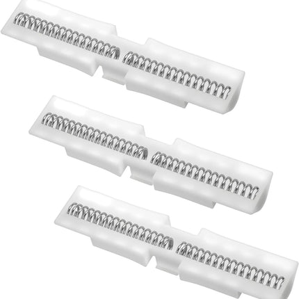 3 Pcs Bifold Door Spring Slide Rail, PET Bi-Fold Door Slide Guide, White Top Track Guide for Bi-Fold Closet Doors and Folding Doors, Easy to Install Bifold Closet Door Replacement Hardware