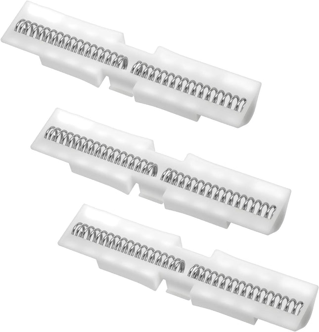 3 Pcs Bifold Door Spring Slide Rail PET Bi-Fold Door Slide Guide White Top Track V1258-DP02-D-493