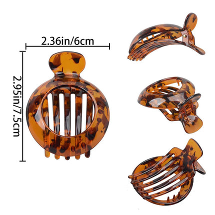 4 PCS Small Flat Hair Clips for Thin Hair Non-slip Hair Catch Jaw Clamp, Resilient Spring Action Perfect Everyday Accessory Clamps Hair Accessories for Women Girls