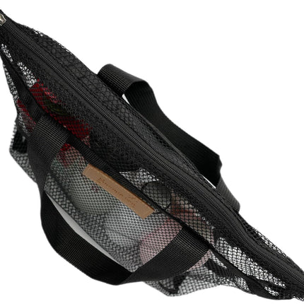 Mesh Shower Caddy Bag Portable Hanging Toiletry and Bath Organizer with Zipper for Travel, Gym, Camping, College Dorms, Beach