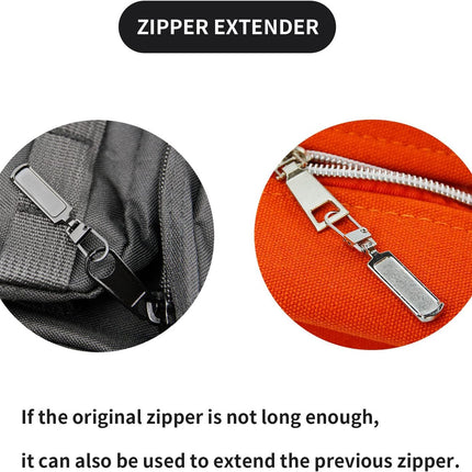 Metal Zipper Pull Replacement for Small Holes, Detachable, Repair for Jacket, Bag Boots, Purse, Coat, Pants (5 Pcs Silver)