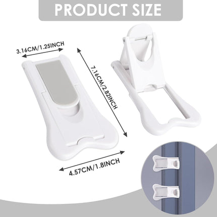 2 PCS Sliding Door Locks,Slide Closet Doors Window Stoppers for Windows,Closets,Cabinets,Sliding Glass Door
