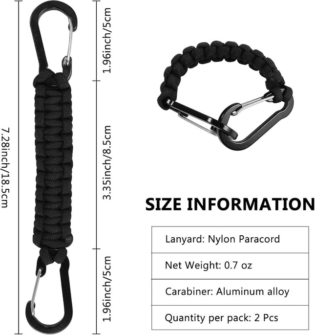 2 Pcs Keychains Carabiner Keychain Clip Carabiner Keychain Hook for Outdoor Boys/Girls/Men/Wome – product detail