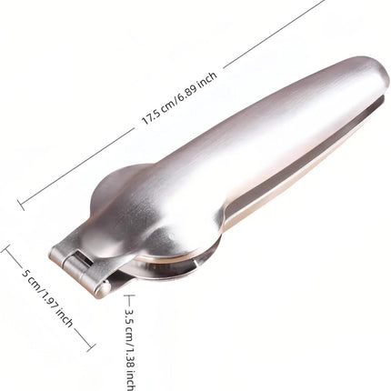 Multi-Purpose Nut Cracker Tool, 6.89 inch Stainless Steel Opener for Chestnuts, Walnuts, Almonds, Peanuts with Anti-Slip Design