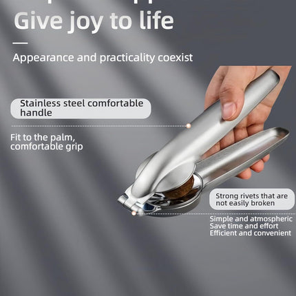 Multi-Purpose Nut Cracker Tool, 6.89 inch Stainless Steel Opener for Chestnuts, Walnuts, Almonds, Peanuts with Anti-Slip Design