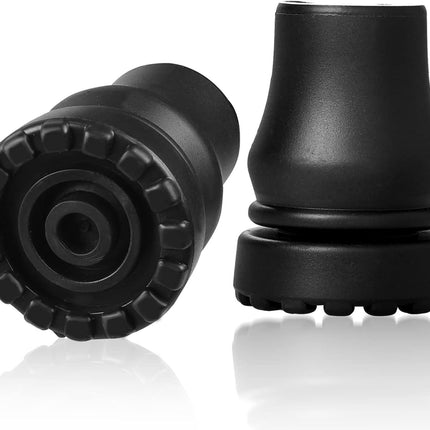 Cane Tips 5/8 inch Heavy Duty, 2 Pack Walking Cane Tips Rubber Cane Tip Replacement Rubber Tips for Canes, Crutch, Cane Foot, Walking Sticks