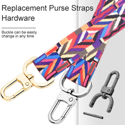 6 Pack 1 Inch Detachable Snap Hook Swivel Clasp, Metal Lobster Claw Clips Clasp with Screwdriver for Replacement Purse Keychain Hardware, Keyring Clip, Pets Collar Accessories (Black)