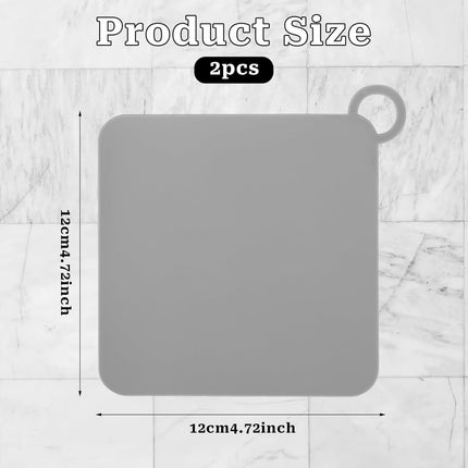 2 Pieces Silicone Tub Stopper Shower Drain Cover Floor Drain Anti-Odor Mat Shower Silica Gel Drain Plugs Bathtub Drain Cover Sewer Deodorization Floor Drain Mat for Kitchen, Bathroom and Laundry