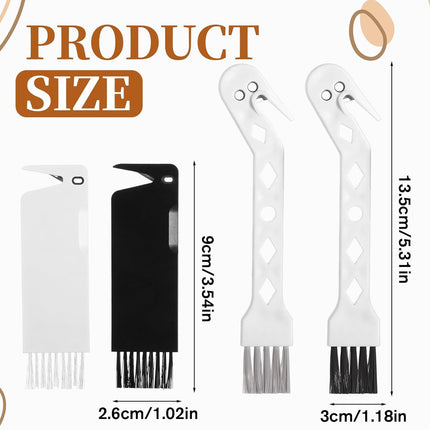 4 PCS Handheld Vacuum Cleaner Brush, Universal Dust Brush, 2 in 1 Vacuum Roller Cleaning Tool for Sweeping Robot