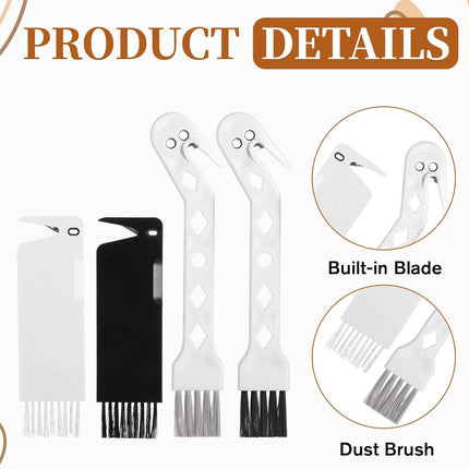 4 PCS Handheld Vacuum Cleaner Brush, Universal Dust Brush, 2 in 1 Vacuum Roller Cleaning Tool for Sweeping Robot