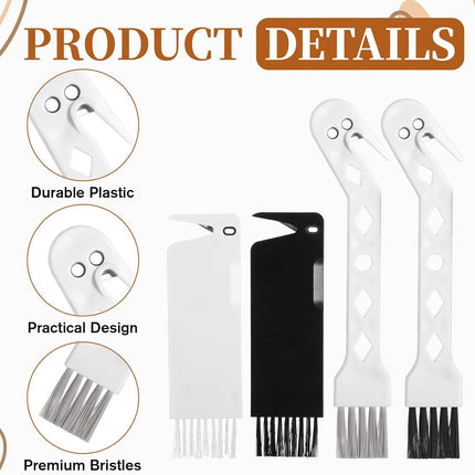 4 PCS Handheld Vacuum Cleaner Brush, Universal Dust Brush, 2 in 1 Vacuum Roller Cleaning Tool for Sweeping Robot