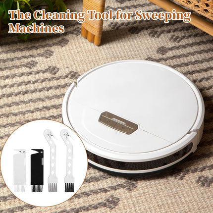 4 PCS Handheld Vacuum Cleaner Brush, Universal Dust Brush, 2 in 1 Vacuum Roller Cleaning Tool for Sweeping Robot