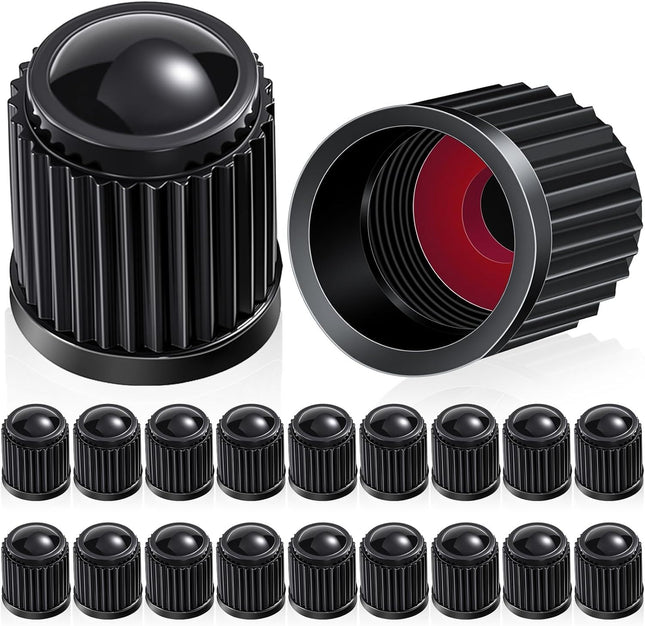 20 Pcs Tire Valve Stem Caps Car Tire Caps Plastic Universal Valve Stem Covers for Bike Bicycle Cars SUV