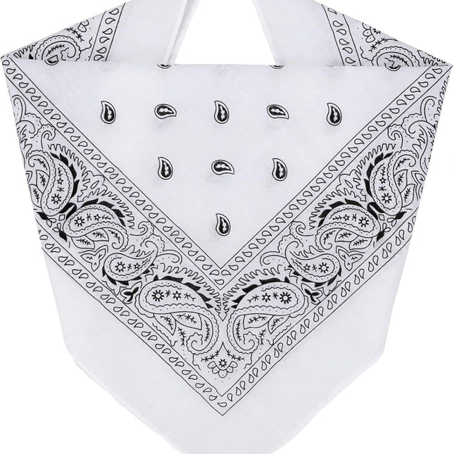 100% Cotton & Natural Fibers Bandana Scarf - Soft, Durable, Machine Washable – Unisex for Men & Women