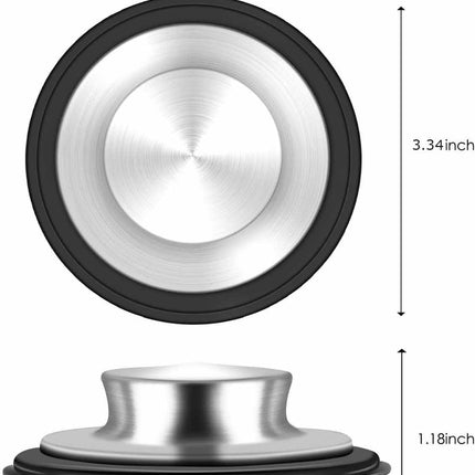 Sink Stopper 3.35 Inch Kitchen Stainless Steel Garbage Disposal Sink Plug for Insinkerator Kitchenaid Waste King Kohler and so on