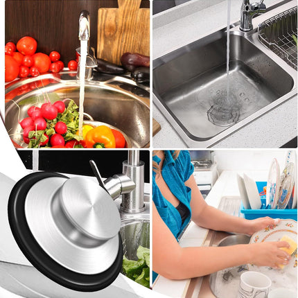 Sink Stopper 3.35 Inch Kitchen Stainless Steel Garbage Disposal Sink Plug for Insinkerator Kitchenaid Waste King Kohler and so on