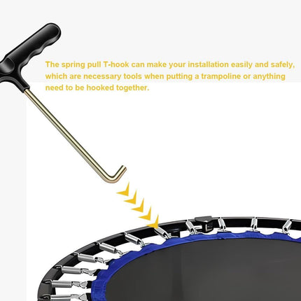 Trampoline Spring Pull Tool Kit Trampoline T-Hook Puller Spring Pull T-Shape Hook Trampoline Accessories