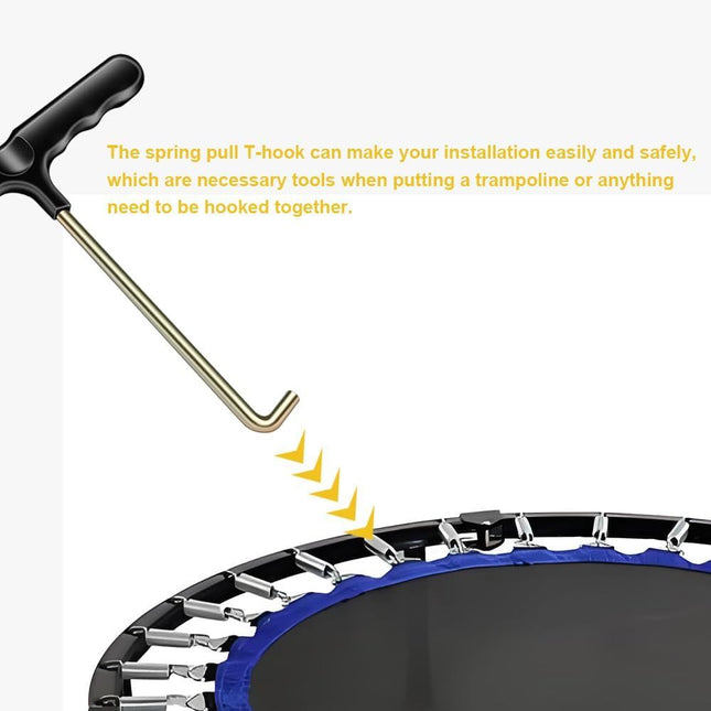 Trampoline Spring Pull Tool Kit Trampoline T-Hook Puller Spring Pull T-Shape Hook Trampoline Accessories – product detail