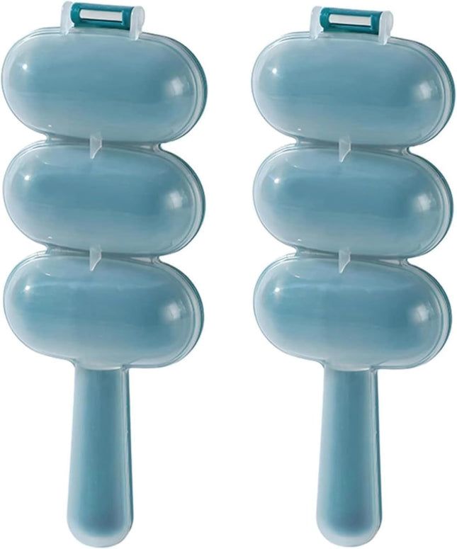 2 Pcs Blue Rice Ball Maker Shake Lunch Maker Mould Rice Ball Shaker Rice Ball V1258-DP02-D-641