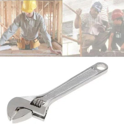 1pc Mini Silver Open End Wrench, Steel 2.5inch Monkey Wrench, Adjustable Spanner for Repairing, Professional Mini Small Hand Tools Hand Spanner Tool Universal Keychain Accessories Easy to Carry