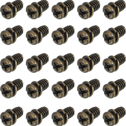 20Pcs Ceiling Fan Blade Screws, 1/4"-20 x 3/8 Carbon Steel Phillips Pan Motor Replacement Screw for Lighting Ceiling Fan, Copper