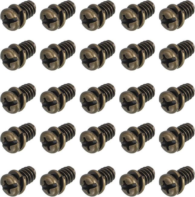 20Pcs Ceiling Fan Blade Screws 1/4 -20 x 3/8 Carbon Steel Phillips Pan Motor Replacement Screw for Lighting
