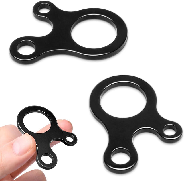 CooBigo Tent Rope Tensioner 10pcs Aluminum Alloy Guyline Tensioner Guy Line Cord Adjuster Paracord in Black