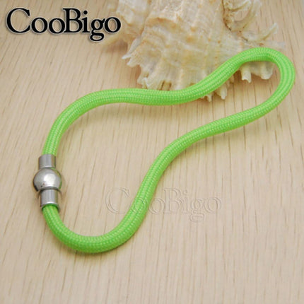 20 Pack 3mm Hole Magnetic Clasps Leather Bracelet Necklace Paracord Fashion Jewelry DIY Leathercraft Accessories Lanyard Connectors #FLQ083-3B Copper Silver-Plated